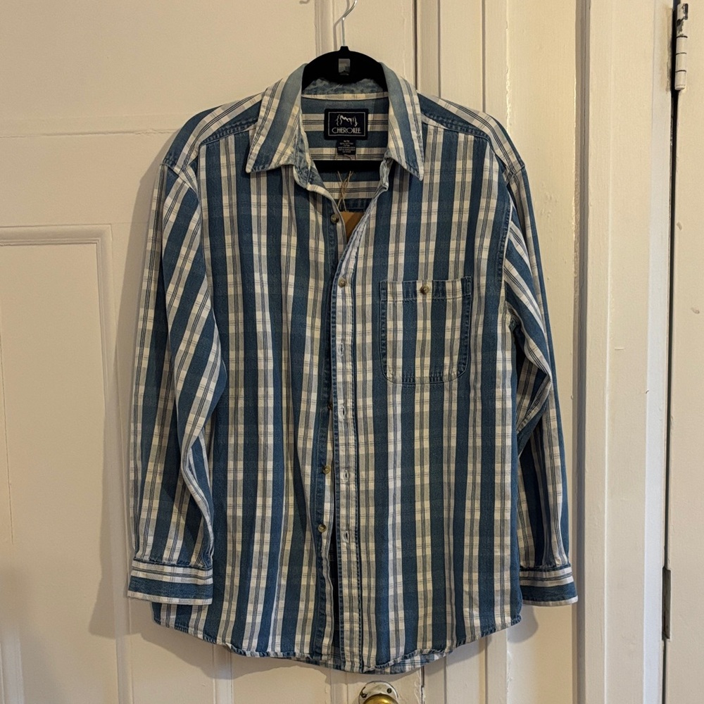 Cherokee denim button down
